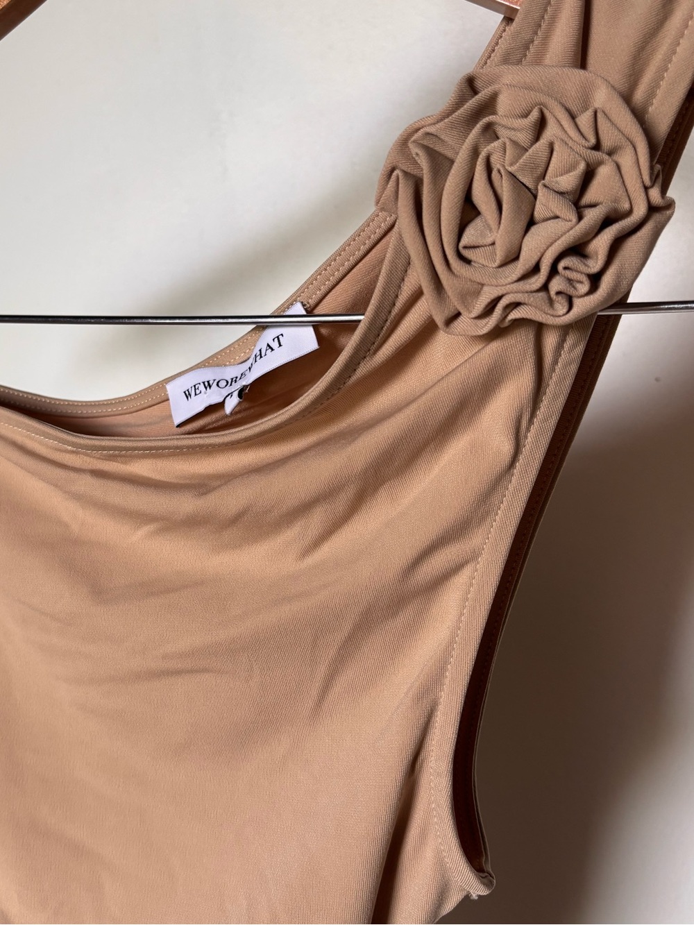 REVOLVE WEWOREWHAT Y2K Asymmetrical Rose Top - Picture 4 of 12